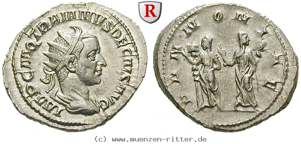 Klicken Sie auf das Bild um es auf Ihrem Rechner zu speichern traianus-decius-antoninian/43257.jpg