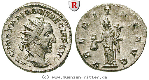 Klicken Sie auf das Bild um es auf Ihrem Rechner zu speichern traianus-decius-antoninian/57581.jpg