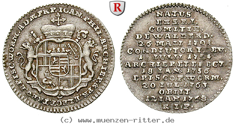 Klicken Sie auf das Bild um es auf Ihrem Rechner zu speichern trier-bistum-franz-georg-von-schoenborn-1-32-taler/63613.jpg