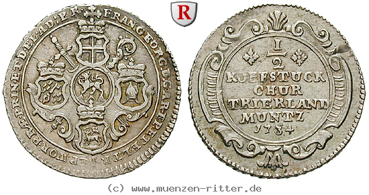 Klicken Sie auf das Bild um es auf Ihrem Rechner zu speichern trier-bistum-franz-georg-von-schoenborn-10-kreuzer-1-2-kopfstueck/63609.jpg