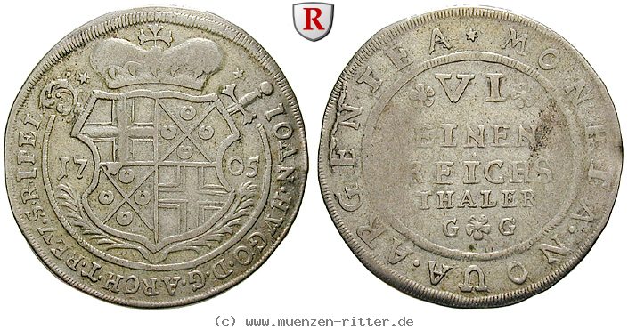 Klicken Sie auf das Bild um es auf Ihrem Rechner zu speichern trier-bistum-johann-hugo-von-orsbeck-1-6-taler/84606.jpg