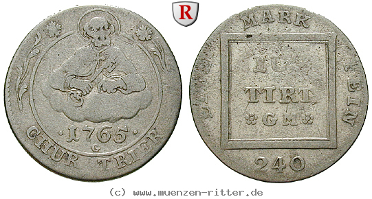 Klicken Sie auf das Bild um es auf Ihrem Rechner zu speichern trier-bistum-johann-philipp-von-walderdorff-5-kreuzer/63611.jpg