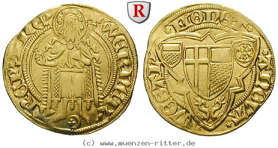 Klicken Sie auf das Bild um es auf Ihrem Rechner zu speichern trier-bistum-werner-iii-von-falkenstein-goldgulden/89479.jpg