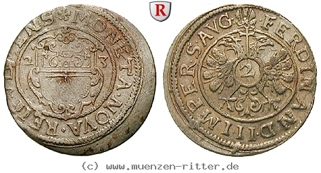 Klicken Sie auf das Bild um es auf Ihrem Rechner zu speichern ulm-reichsstadt-2-kreuzer-halbbatzen/36521.jpg