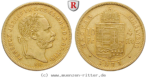 Klicken Sie auf das Bild um es auf Ihrem Rechner zu speichern ungarn-franz-joseph-i-4-forint/24610.jpg