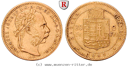 Klicken Sie auf das Bild um es auf Ihrem Rechner zu speichern ungarn-franz-joseph-i-8-forint/11862.jpg