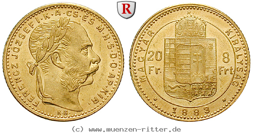 Klicken Sie auf das Bild um es auf Ihrem Rechner zu speichern ungarn-franz-joseph-i-8-forint/29232.jpg