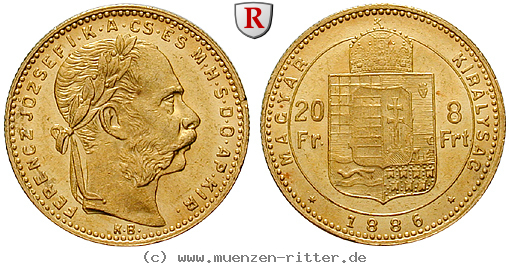 Klicken Sie auf das Bild um es auf Ihrem Rechner zu speichern ungarn-franz-joseph-i-8-forint/98450.jpg