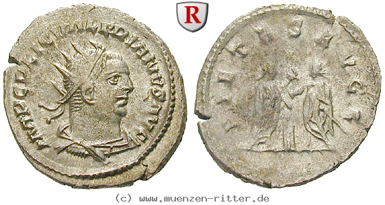Klicken Sie auf das Bild um es auf Ihrem Rechner zu speichern valerianus-i-antoninian/36654.jpg