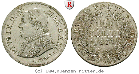 Klicken Sie auf das Bild um es auf Ihrem Rechner zu speichern vatikan-pius-ix-10-soldi/31749.jpg