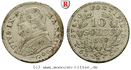 Klicken Sie auf das Bild um es auf Ihrem Rechner zu speichern vatikan-pius-ix-10-soldi/31750.jpg