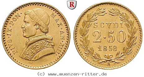 Klicken Sie auf das Bild um es auf Ihrem Rechner zu speichern vatikan-pius-ix-2-1-2-scudi/73455.jpg