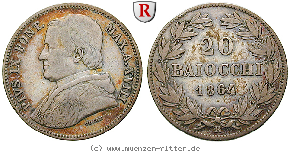 Klicken Sie auf das Bild um es auf Ihrem Rechner zu speichern vatikan-pius-ix-20-baiocchi/86200.jpg