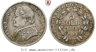 Klicken Sie auf das Bild um es auf Ihrem Rechner zu speichern vatikan-pius-ix-5-soldi/31751.jpg