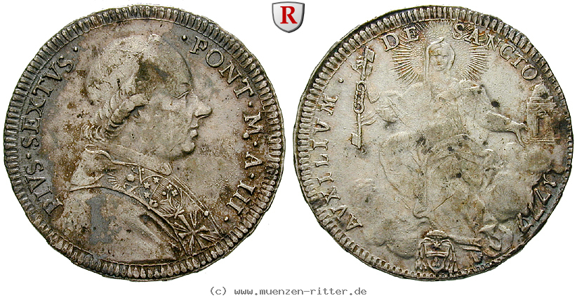 Klicken Sie auf das Bild um es auf Ihrem Rechner zu speichern vatikan-pius-vi-1-2-scudo/91245.jpg