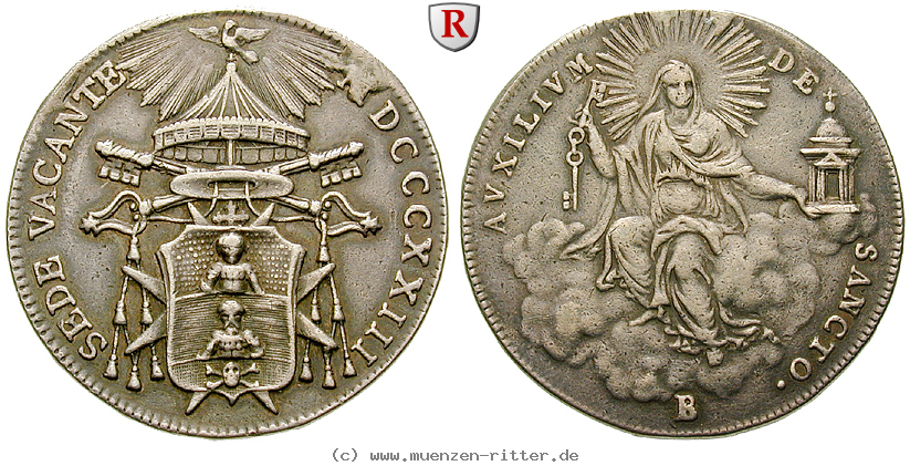 Klicken Sie auf das Bild um es auf Ihrem Rechner zu speichern vatikan-sede-vacante-camerlengo-bartolomeo-pacca-1-2-scudo/52273.jpg