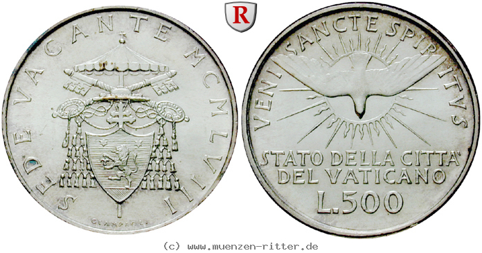 Klicken Sie auf das Bild um es auf Ihrem Rechner zu speichern vatikan-sede-vacante-camerlengo-benedetto-masella-500-lire/ag18096.jpg