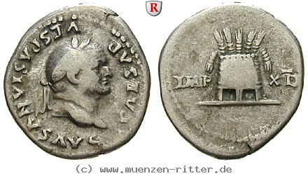 Klicken Sie auf das Bild um es auf Ihrem Rechner zu speichern vespasianus-denar/100127.jpg