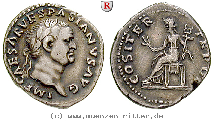 Klicken Sie auf das Bild um es auf Ihrem Rechner zu speichern vespasianus-denar/83080.jpg