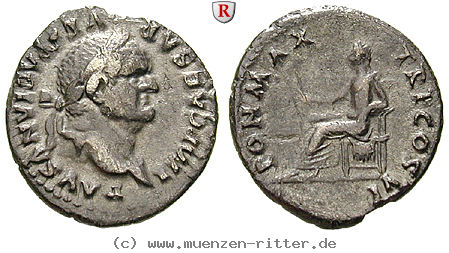 Klicken Sie auf das Bild um es auf Ihrem Rechner zu speichern vespasianus-denar/93936.jpg