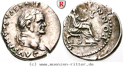 Klicken Sie auf das Bild um es auf Ihrem Rechner zu speichern vespasianus-denar/erom10176.jpg