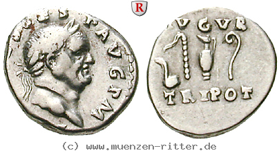 Klicken Sie auf das Bild um es auf Ihrem Rechner zu speichern vespasianus-denar/erom10206.jpg