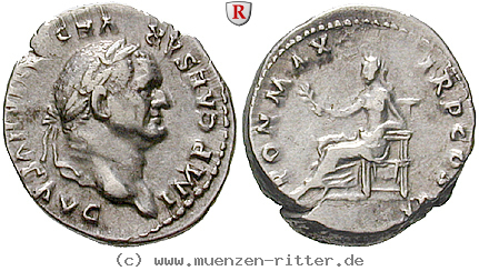 Klicken Sie auf das Bild um es auf Ihrem Rechner zu speichern vespasianus-denar/erom10287.jpg