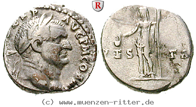 Klicken Sie auf das Bild um es auf Ihrem Rechner zu speichern vespasianus-denar/erom10333.jpg