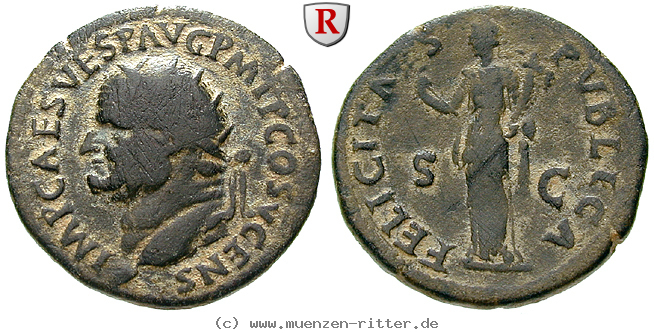 Klicken Sie auf das Bild um es auf Ihrem Rechner zu speichern vespasianus-dupondius/62564.jpg