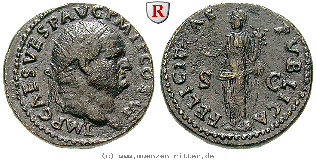 Klicken Sie auf das Bild um es auf Ihrem Rechner zu speichern vespasianus-dupondius/91913.jpg