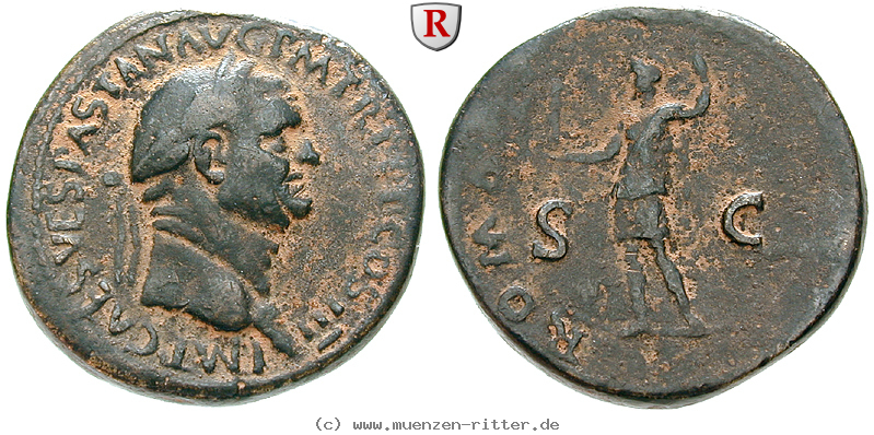 Klicken Sie auf das Bild um es auf Ihrem Rechner zu speichern vespasianus-sesterz/56226a.jpg