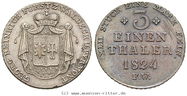 Klicken Sie auf das Bild um es auf Ihrem Rechner zu speichern waldeck-fuerstentum-georg-heinrich-1-3-taler/15654.jpg