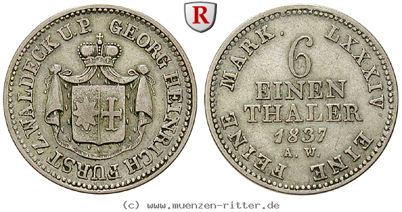 waldeck-fuerstentum-georg-heinrich-1-6-taler/95131.jpg