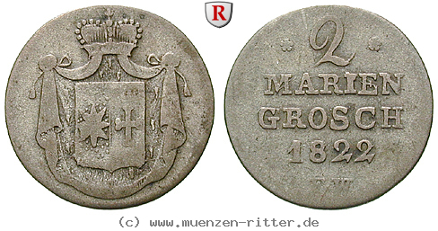 Klicken Sie auf das Bild um es auf Ihrem Rechner zu speichern waldeck-fuerstentum-georg-heinrich-2-mariengroschen/23341.jpg