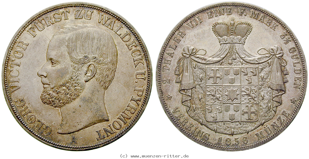 Klicken Sie auf das Bild um es auf Ihrem Rechner zu speichern waldeck-fuerstentum-georg-victor-doppeltaler/27026.jpg