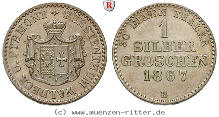 Klicken Sie auf das Bild um es auf Ihrem Rechner zu speichern waldeck-fuerstentum-georg-victor-silbergroschen/15650.jpg