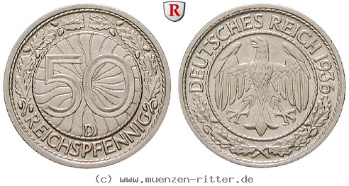 Klicken Sie auf das Bild um es auf Ihrem Rechner zu speichern weimarer-republik-50-reichspfennig/24335.jpg