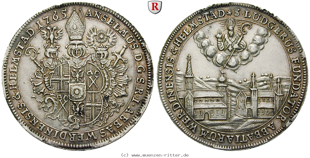 Klicken Sie auf das Bild um es auf Ihrem Rechner zu speichern werden-und-helmstedt-abtei-anselm-von-sonius-reichstaler/69864.jpg