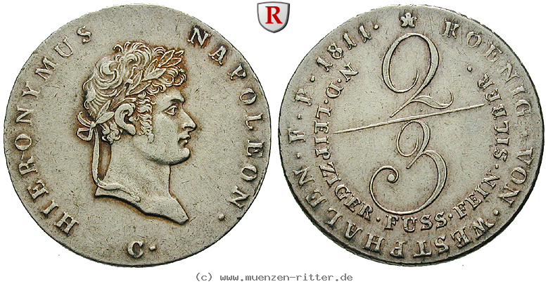 Klicken Sie auf das Bild um es auf Ihrem Rechner zu speichern westfalen-koenigreich-hieronymus-napoleon-2-3-taler/101078.jpg