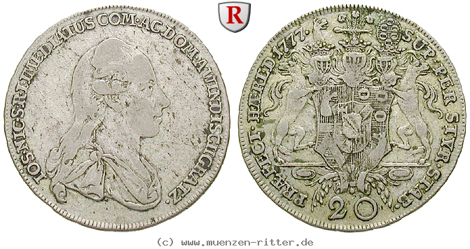 Klicken Sie auf das Bild um es auf Ihrem Rechner zu speichern windischgraetz-grafschaft-josef-niklas-20-kreuzer/22114.jpg