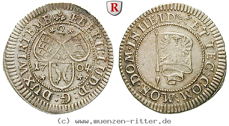 Klicken Sie auf das Bild um es auf Ihrem Rechner zu speichern wuerttemberg-eberhard-ludwig-2-kreuzer/41584.jpg