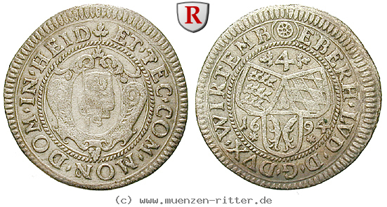Klicken Sie auf das Bild um es auf Ihrem Rechner zu speichern wuerttemberg-eberhard-ludwig-4-kreuzer/41450.jpg