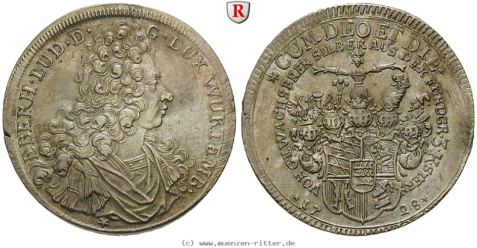 Klicken Sie auf das Bild um es auf Ihrem Rechner zu speichern wuerttemberg-eberhard-ludwig-reichstaler/92397.jpg