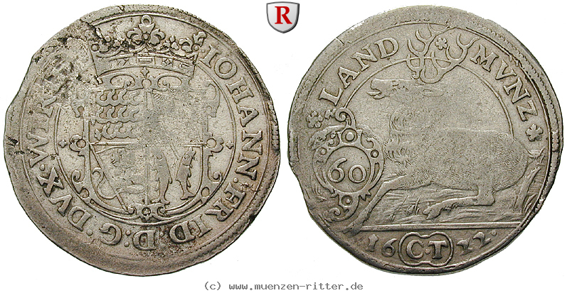 Klicken Sie auf das Bild um es auf Ihrem Rechner zu speichern wuerttemberg-johann-friedrich-60-kreuzer/36384.jpg