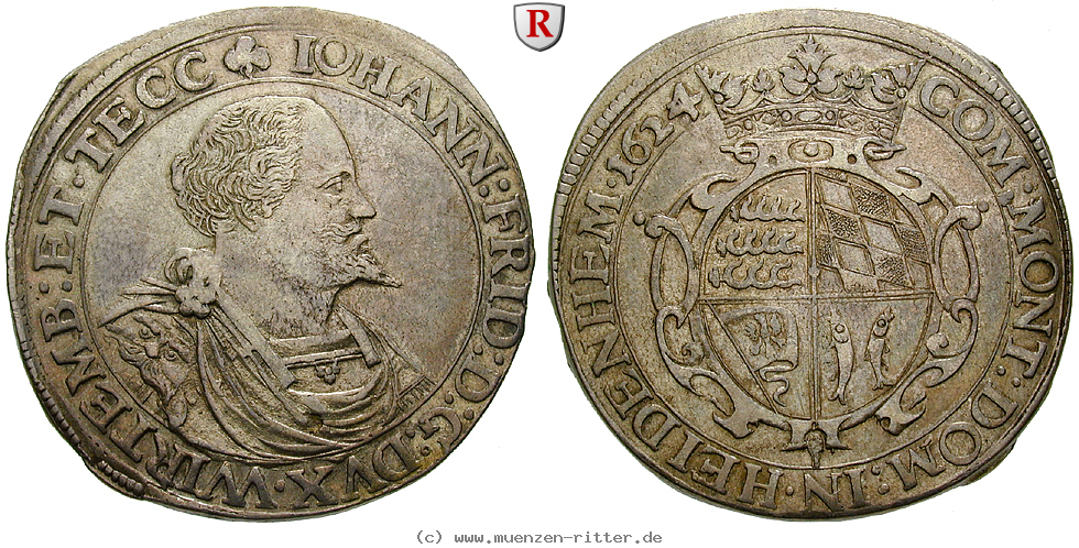 Klicken Sie auf das Bild um es auf Ihrem Rechner zu speichern wuerttemberg-johann-friedrich-reichstaler/95978.jpg