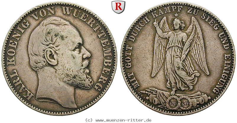 Klicken Sie auf das Bild um es auf Ihrem Rechner zu speichern wuerttemberg-karl-siegestaler/101441.jpg