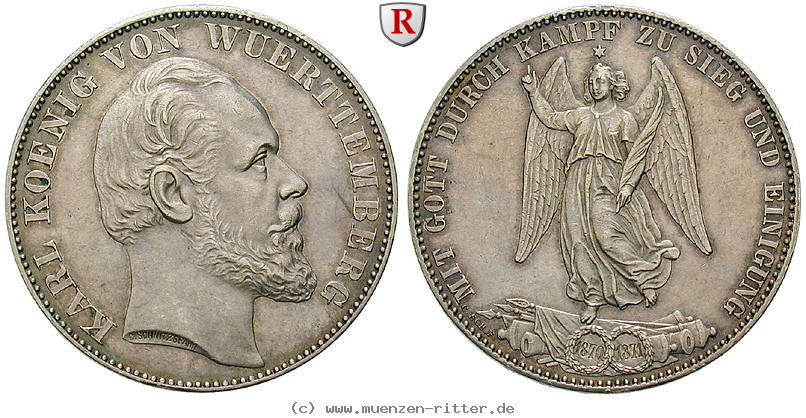 Klicken Sie auf das Bild um es auf Ihrem Rechner zu speichern wuerttemberg-karl-siegestaler/29263.jpg
