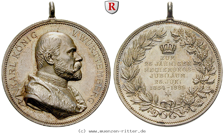 Klicken Sie auf das Bild um es auf Ihrem Rechner zu speichern wuerttemberg-karl-silbermedaille/36304.jpg