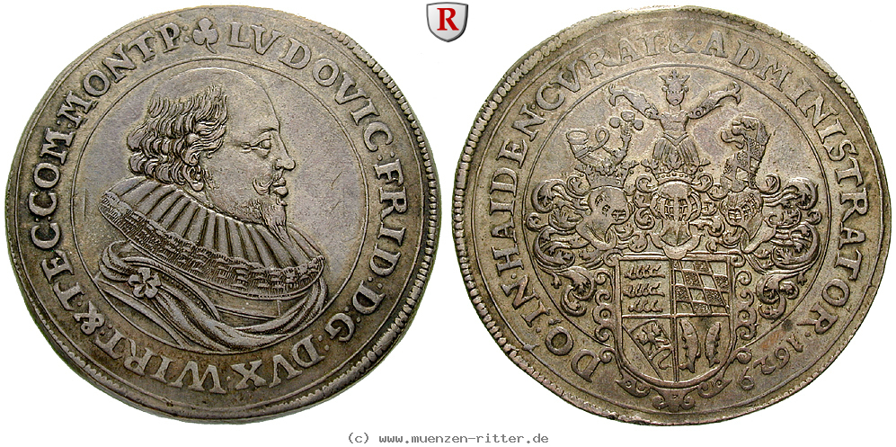 Klicken Sie auf das Bild um es auf Ihrem Rechner zu speichern wuerttemberg-ludwig-friedrich-von-moempelgart-administrator-reichstaler/87741.jpg