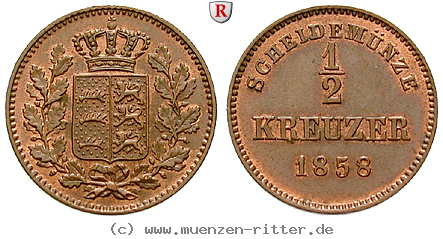Klicken Sie auf das Bild um es auf Ihrem Rechner zu speichern wuerttemberg-wilhelm-i-1-2-kreuzer/90794.jpg